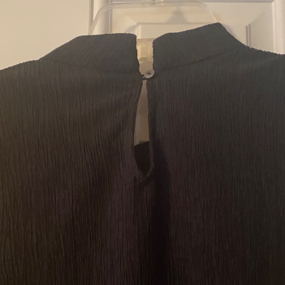 Eileen Fisher Black Sleeveless Mini Dress - Picture 4 of 5